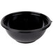 A black Sabert FreshPack bowl with a lid.