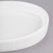 A Libbey Royal Rideau white porcelain oval bowl with a rim.