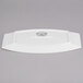 A white rectangular Libbey porcelain serving tray with a white logo on it.