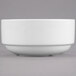 A white Libbey Stacking Bouillon bowl.