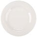 A white Reserve by Libbey porcelain plate with a medium rim.