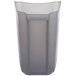 An AvaMix grey plastic pulp collector with a curved lid.