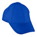 A royal blue 6-panel cap.