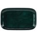 A dark green rectangular GET Cosmo melamine tray with a black border.
