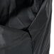 A black fabric Crown Verity BBQ cover with a zipper.