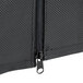 A black Crown Verity BBQ cover with an open zipper.
