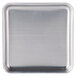 An American Metalcraft heavy weight aluminum square pizza pan with a silver finish.