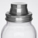 A Tablecraft stainless steel mason jar shaker cap on a white background.