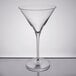 A Reserve by Libbey martini glass with a long clear stem.
