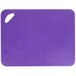 A purple Rubbermaid cutting board with a handle.