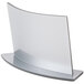 A white plastic Cal-Mil Forma board with a curved silver edge.