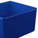 A Tablecraft cobalt blue square bowl.