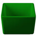 A green square Tablecraft bowl with a white background.