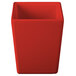 A red square Tablecraft container with a white background.