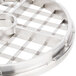 A stainless steel Hobart 1" dicing grid with a metal grid pattern.