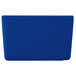 A cobalt blue rectangular bowl with a white border.