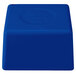 A cobalt blue square Tablecraft bowl with a white circle in the middle.