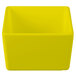 A yellow square Tablecraft bowl with a white background.