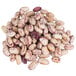 A pile of dried cranberry beans.