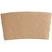 An EcoChoice Kraft coffee cup sleeve on a white background.