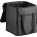 A black Choice insulated food delivery bag with handles.