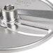 A Hobart 1/8" Slicing Plate, a circular metal object with a metal blade.