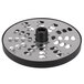 A Hobart 3/8" grater / shredder plate, a circular metal object with holes.