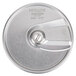 A stainless steel Hobart 5/16" slicing plate with a circular blade.