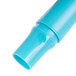 A close-up of a Universal chisel tip highlighter with a blue plastic barrel and cap.