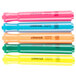 Universal desk style highlighters in various fluorescent colors.