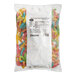A bag of Albanese Large Sour Neon Gummi Worms on a white background.
