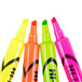 A group of Avery Hi-Liter fluorescent yellow, pink, and green markers.