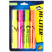 A package of Avery Hi-Liter desk style highlighters in neon colors.