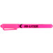 A pink plastic Avery Hi-Liter pen with black writing.