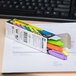 A box of multi colored Avery Hi-Liter pens.