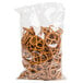 A case of 12 Snyder's of Hanover Thin Pretzel bags.
