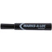 An Avery Marks-A-Lot black permanent marker with a chisel tip.