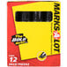 A box of 12 Avery Marks-A-Lot jumbo black desk style permanent markers.