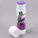 A white plastic container of Avery Purple Disappearing Color Permanent Glue Stick with a purple cap.