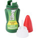 A close-up of a Krazy Glue bottle with a red and white cap.