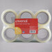 A package of Universal One clear box sealing tape.