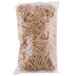 A bag of beige Universal rubber bands.