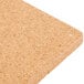A close up of a Universal brown cork tile panel.