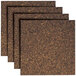 A Universal dark brown cork tile panel with a square cork board made of cork tiles.