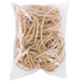 A white bag of Universal beige rubber bands with a white label.