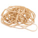 A beige Universal rubber band.