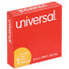 A red box with white text that says "Universal UNV81236VP 1/2" x 36 Yards Clear Write-On Invisible Tape"