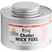 A silver can of Choice 6 Hour Wick Chafing Dish Fuel with white label and safety twist cap.