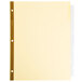 A yellow file folder with clear Avery Big Tab Buff Paper dividers.