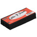 A black rectangular Quartet Little Giant eraser with red and white text on felt pads.